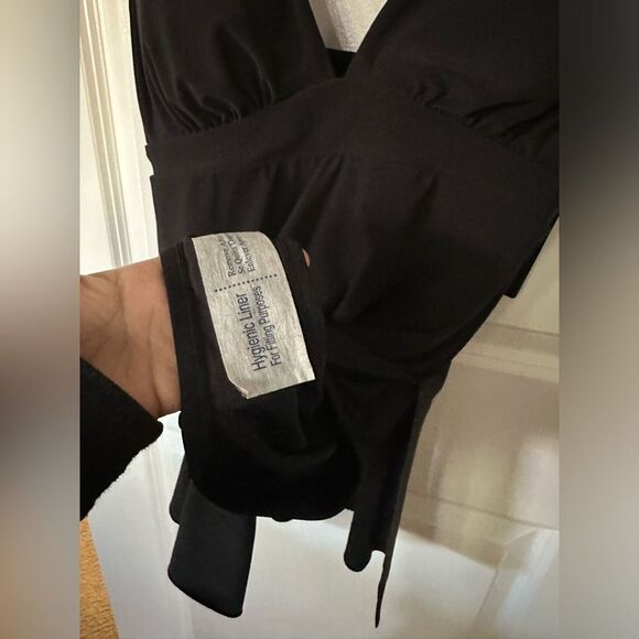 NWT Aqua Green Swimwear Black Swimsuit w/ Skirt Size Medium - Picture 7 of 12